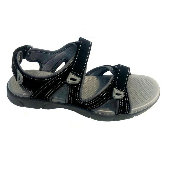 Khombu Women's Evelyn Comfort Outdoor Hiking Sandals--Black - Picture 2 of 11
